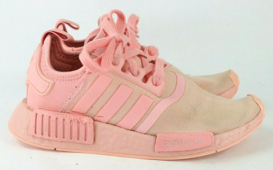 Adidas Original NMD_R1 Kids Shoes SZ 4 Glory Pink GS Running Casual  - Image 3 of 4