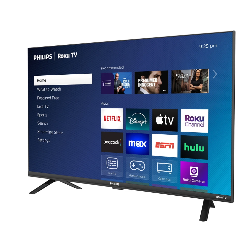 Philips TV 32-Inch Class HD 720P Smart Roku Borderless LED Television Entertain - Image 3 of 4