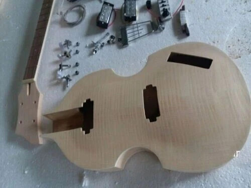 NEW DIY Electric Bass Guitar Kit Violin Bass Build Your Own With All The Parts - Image 3 of 3