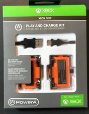 Official XBOX ONE Play and Charge Kit [ USB Charge Cable + 2 Batteries ] NEW