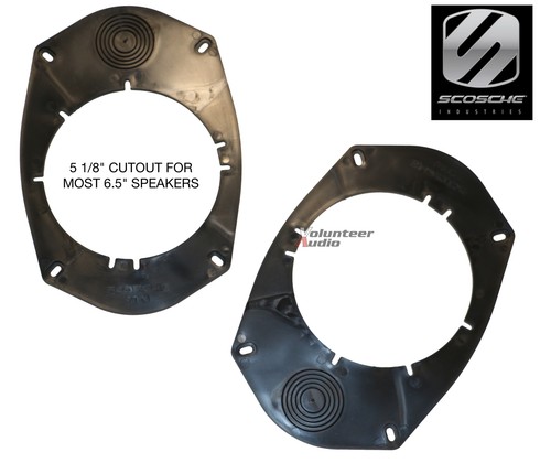 Scosche SAT6 Speaker Adapters – For 2000-Up Toyota Vehicles, Fits 5.25" Or 6.5" Speakers