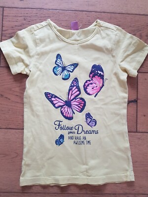 Shirt T-Shirt Oberteil 110 Schmetterling Dopodopo