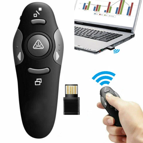 Power point Presentation Remote Wireless USB PPT Presenter Laser Pointer Clicker