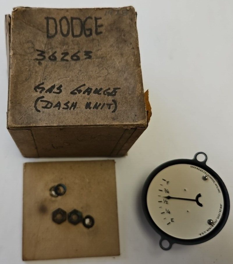 28 Dodge Victory Six Instrument Cluster Dashboard Gasoline Fuel Gauge