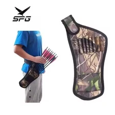 2pcs Archery Crossbow Arrow Quiver Camo Waist Hanging 8 Arrows Hip Bag Belt