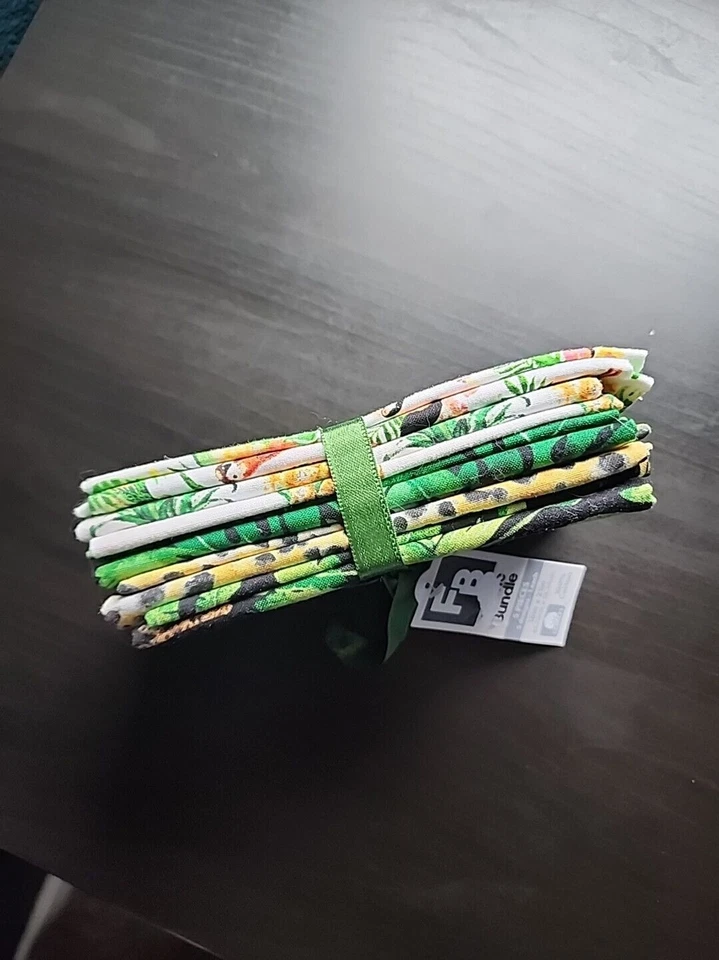 NEW Fat Quarter  5PC Bundle Cotton Sewing Fabric Gone Wild Animal Print - Image 2 of 4