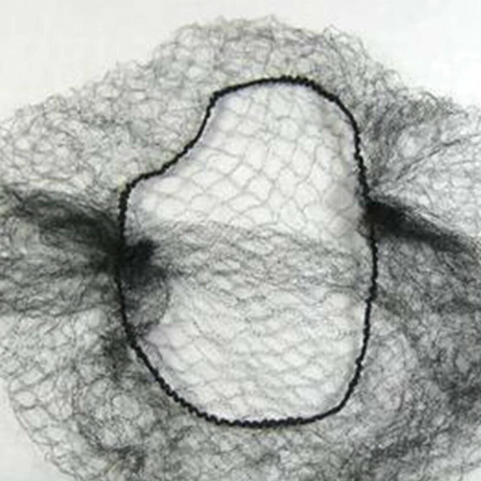 NEW Invisible 5+ BLACK Mesh Hair Nets Cover Elastic Edge FREE FAST US SHIPPNG - Image 4 of 4