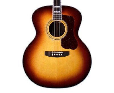 Guild USA F-55E Jumbo A/E Guitar w/LR Baggs Anthem - Antique Burst - Open Box