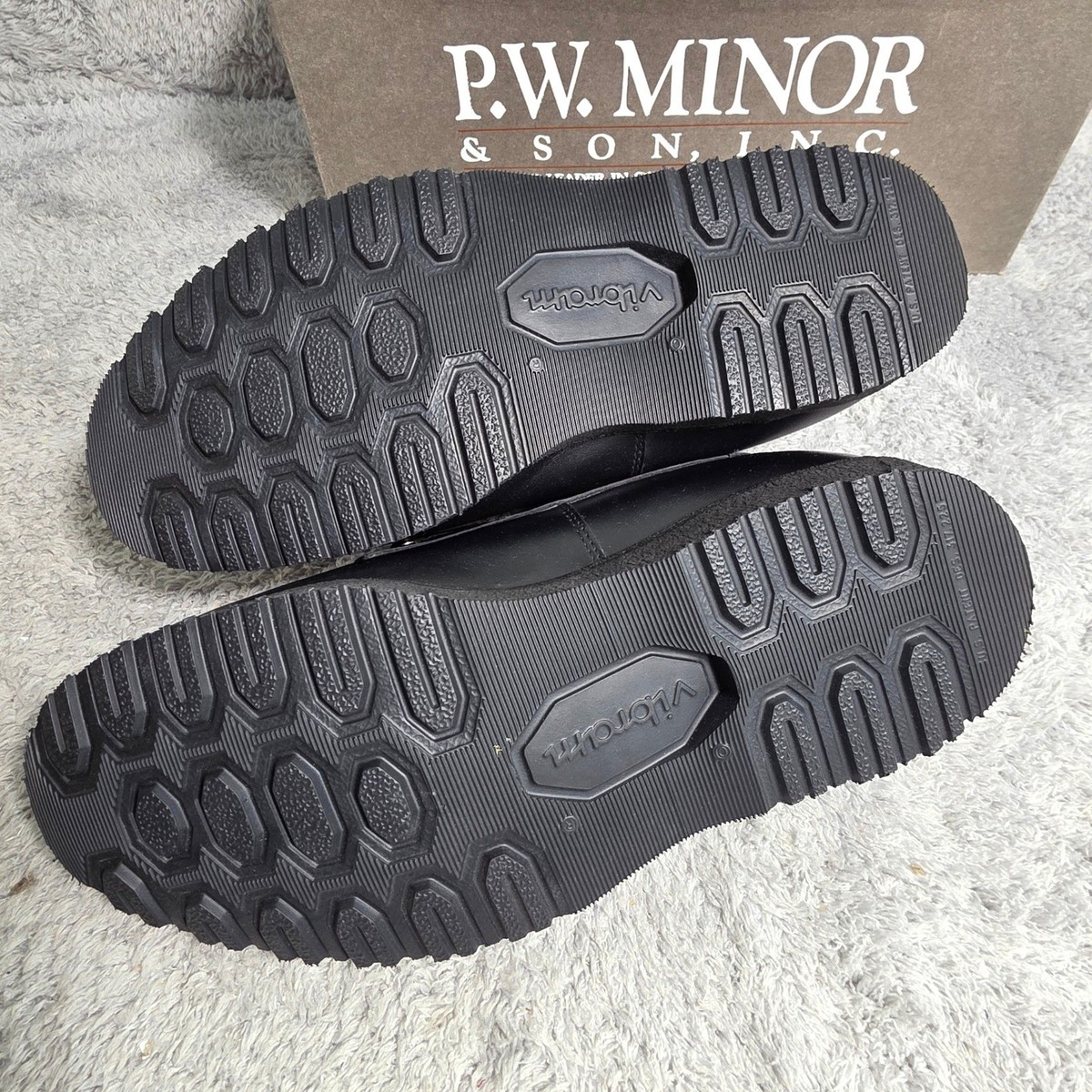 PW Minor Extra Depth Black Leather Non Slip Orthotic Shoes  display picture 1