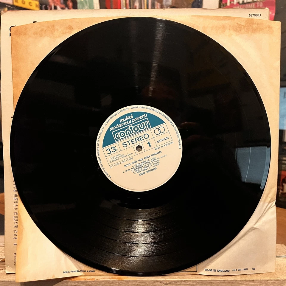 [POP/FOLK]~EXC LP~ROGER WHITTAKER~Settle Down With~[1971~CONTOUR~Issue]~UK IMPOR - Image 3 of 4