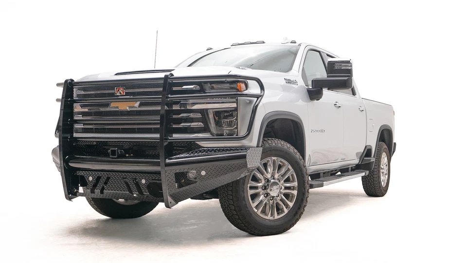 FAB FOURS CH11-S2760-1 FULL GUARD BLK STEEL REPLACEMNT BUMPER FOR SILVERADO 2500 Foto 2 de 4