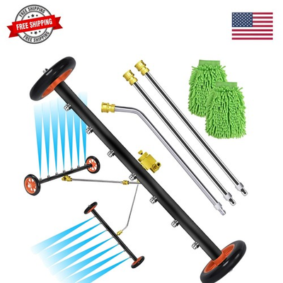 #ad Upgrade 24 Inch Undercarriage Pressure Washer Attachment 2 in 1 Pressure Was... $102.59