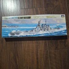 Aoshima 1/700 US Naval Battleship North Carolina Model Kit - NOS New