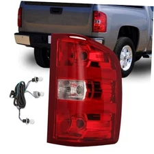 Tail Light Assembly Compatible with Chevy Silverado Passenger Side