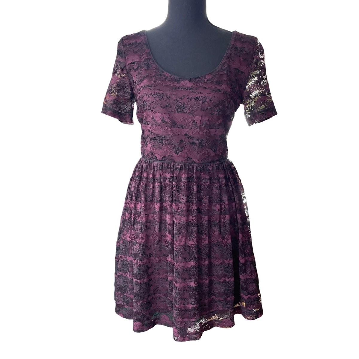 chinese dress ladies JS Jessica Simpson Dani Lace Trimed Blouse in Forever Blue