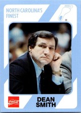1989-90 Collegiate Collection/Coca-Cola North Carolina's  - Dean Smith #1 
