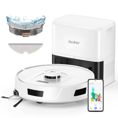 Redkey R11 Robot Staubsauger 3 in 1 LiDAR Navigation 10000Pa Saugkraft Alexa
