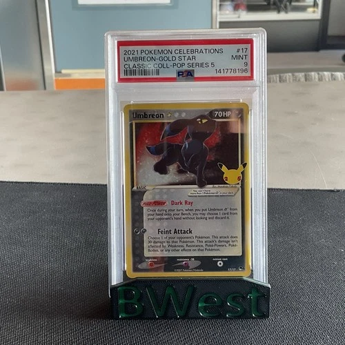 PSA 9 Umbreon Gold Star Celebrations 17 Classic Collection Pop Series 5