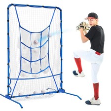 6FT Baseball Pitching net, 9-Pocket Pitcher Net with Strike Zone, Adjustable ...