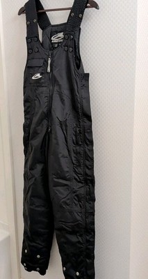 Arctiva Insulated Black Bib WaterProof Tri-Vent Shell Youth 10 Snowmobile Ski 