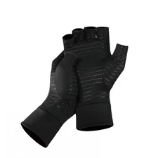 1Pair Black Copper Arthritis Compression Gloves Hand Support Pain Relief Joint