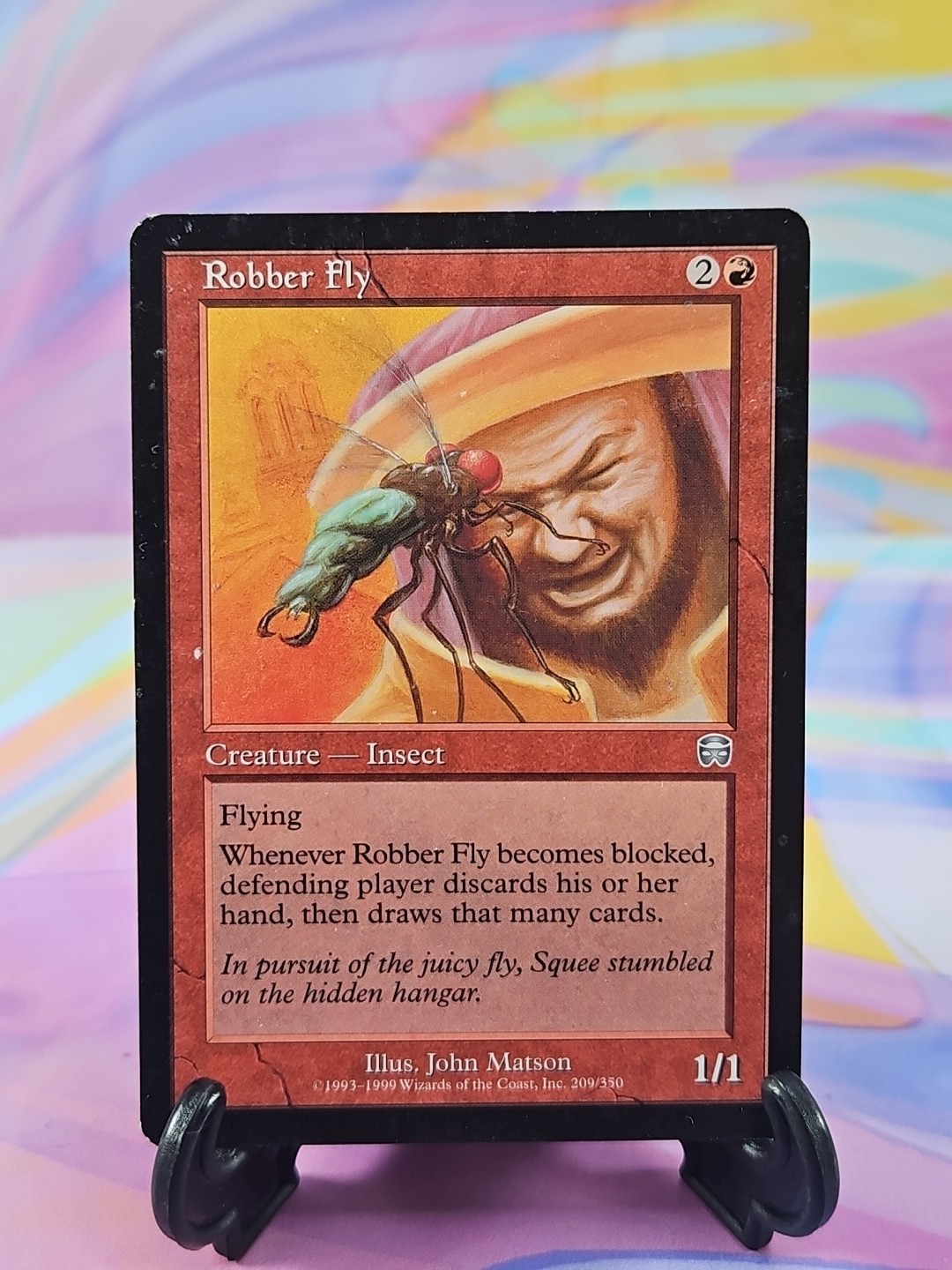 Magic the Gathering MTG Mercadian Masques 1999 Card | Robber Fly 209/350