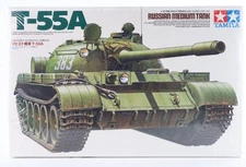 Tamiya 35257 1:35 T55A Russian Med Military Tank Model Kit
