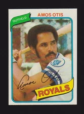 1980 TOPPS #130  Amos Otis  KANSAS CITY ROYALS  NM+   A