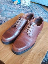Vintage Russell & Bromley Ladies Smart Tan Leather Shoes Size 6