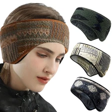 Winter Sports Ear Warmers Cover Headband Headwrap Fleece Ear muffs for Men Women