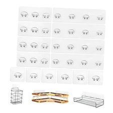 14 Pack Shower Caddy Adhesive 14Pack( 4Pack10.23"&4Pack5.51"&6Pack2.36")