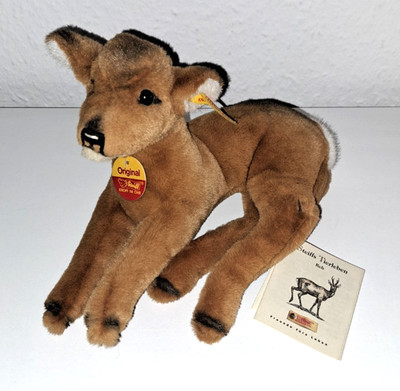 Steiff Reh 071041 K/F/S Anhänger 25cm Vintage