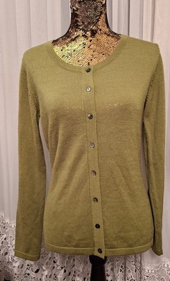 HEMP AGE.Damen Strickjackchen. Grün.Gr.S. 68%-Wolle/Bio-Cotton/Hanf