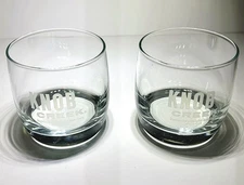 KNOB CREEK Set of 2 Collectible Bourbon Whiskey Rocks Glasses 3.5”
