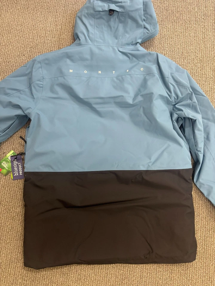 Chaqueta de esquí/snowboard MONTEC FAWK AISLADA - PARA HOMBRES talla L - SIN USAR - Azul/Negro Foto 2 de 3
