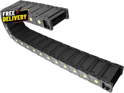Cable Drag Chain Wire Carrier High Toughness Closed Plastic Chain 25Mm X 77Mm