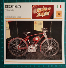 FOTO MOTO DUCATI - SIATA 50 CUCCIOLO - SCHEDA TECNICA ( F 41 )