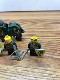 Lego Kingdoms Knights 7187 Green Dragon Horse Barding And 3 Mini figures