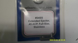 Wilson Combat - 1911 Extended Ejector - .45 ACP Full-Size - Stainless Steel 34SS