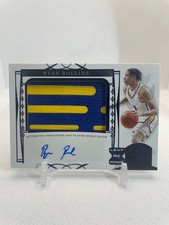 Ryan Rollins 2023 LEAF TRINITY BLUE FOIL RC PATCH AUTO  7/40  BUCKS/ WARRIORS