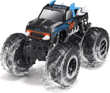 Threeking 1:16 Waterproof Monster Truck Toys RC Cars Amphibious Remote Control C