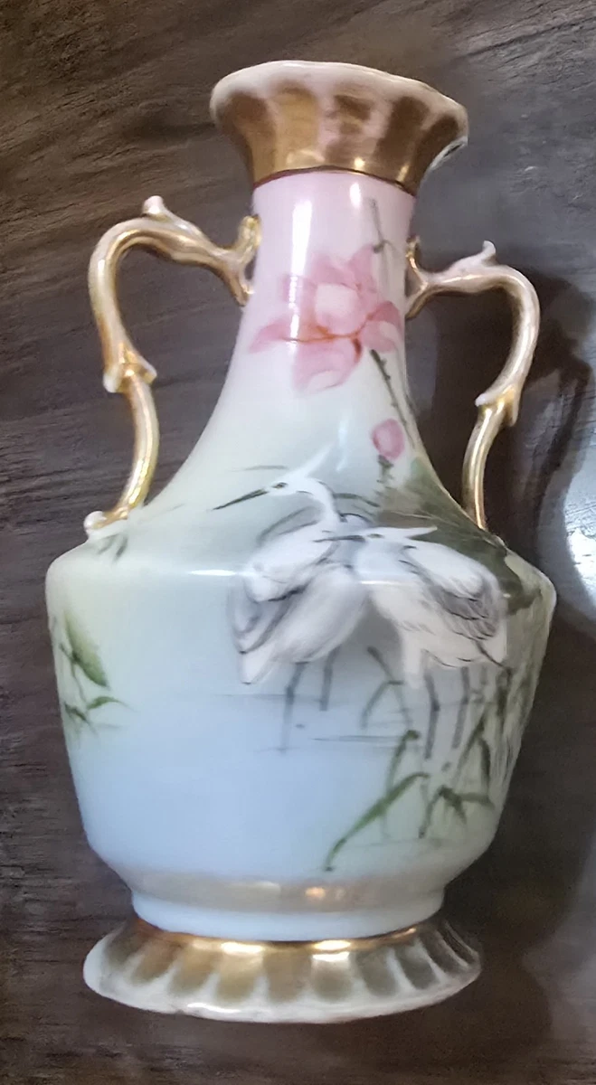 日本鸟花瓶印第安纳日本古董花瓶| eBay