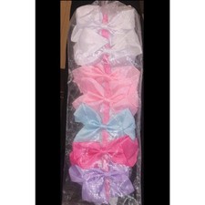 Girls Hair Bow Clips 7pk NEW NWT