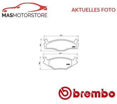 SATZ BREMSBELÄGE BREMSKLÖTZE VORNE BREMBO P 85 005 P FÜR VW PASSAT,GOLF II