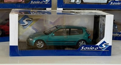 Solido 1:18 1991 Honda Civic EG6 Green Diecast Car Model Spoon Unopened Box
