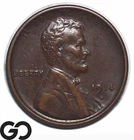 1914-S Lincoln Cent Wheat Penny AU *Better San Francisco Date*