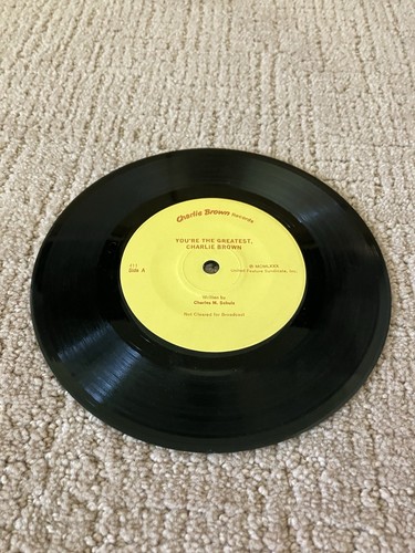 YOU'RE THE GREATEST CHARLIE BROWN READ ALONG BOOK AND VINYL RECORD 1980 NICE! - Foto 5 di 6