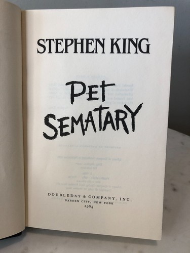 Pet Sematary by Stephen King 1983 - HCDJ Cemetary - Picture 2 of 10