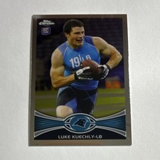 Luke Kuechly Topps Chrome 2012 Rookie Card #45 Panthers NFL Hall of Fame LB. rookie card picture
