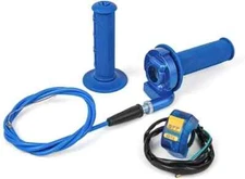 New 7/8 22mm Twist Throttle Accelerator Handle Grips and Cable Set with On Off